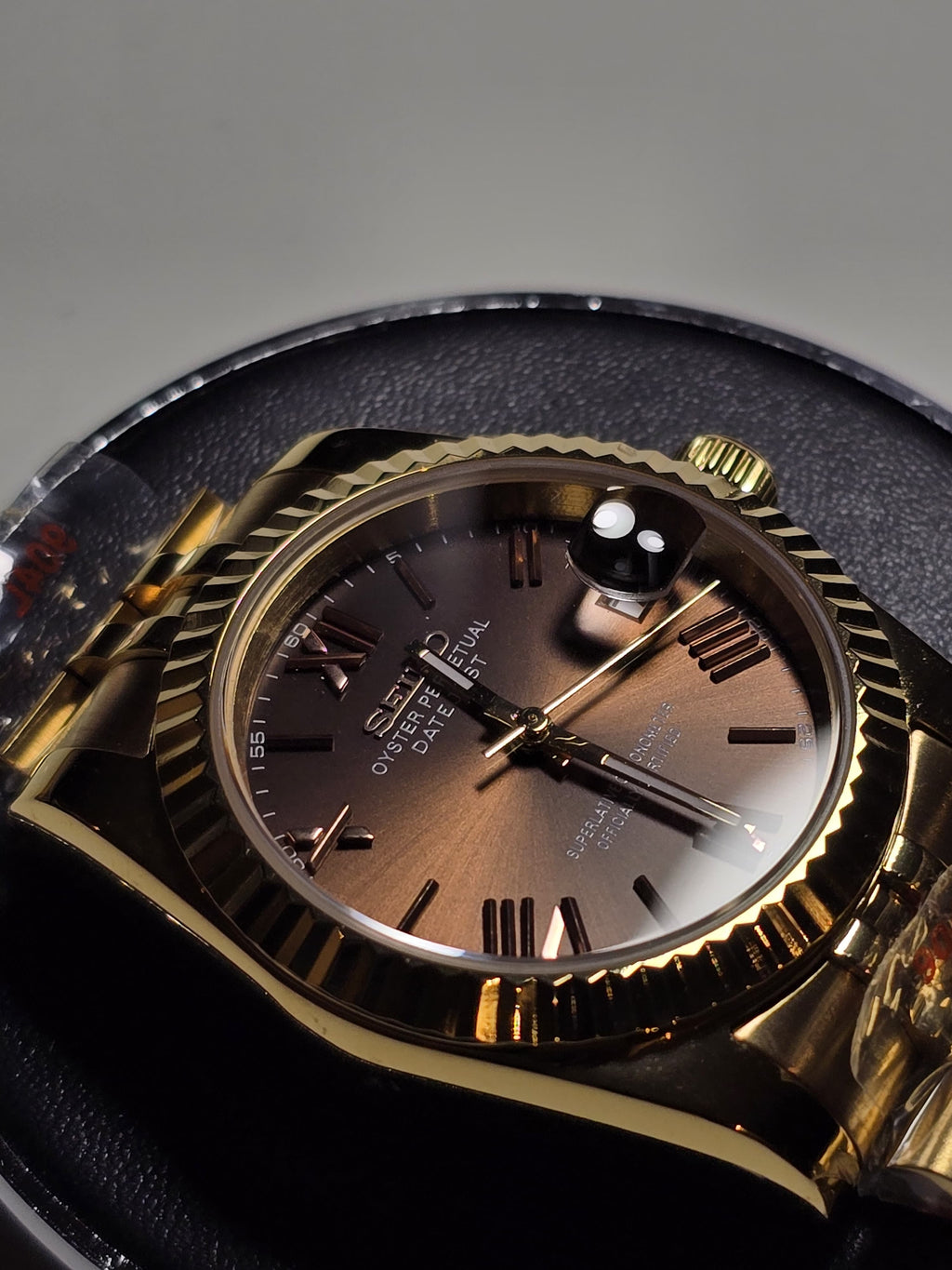 Chocolate Gold Date Just