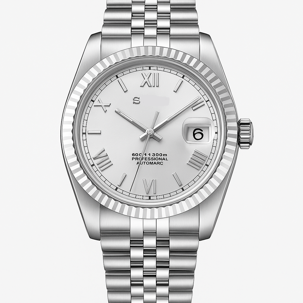 White Roman Numeral Date Just "Seiko Mod"