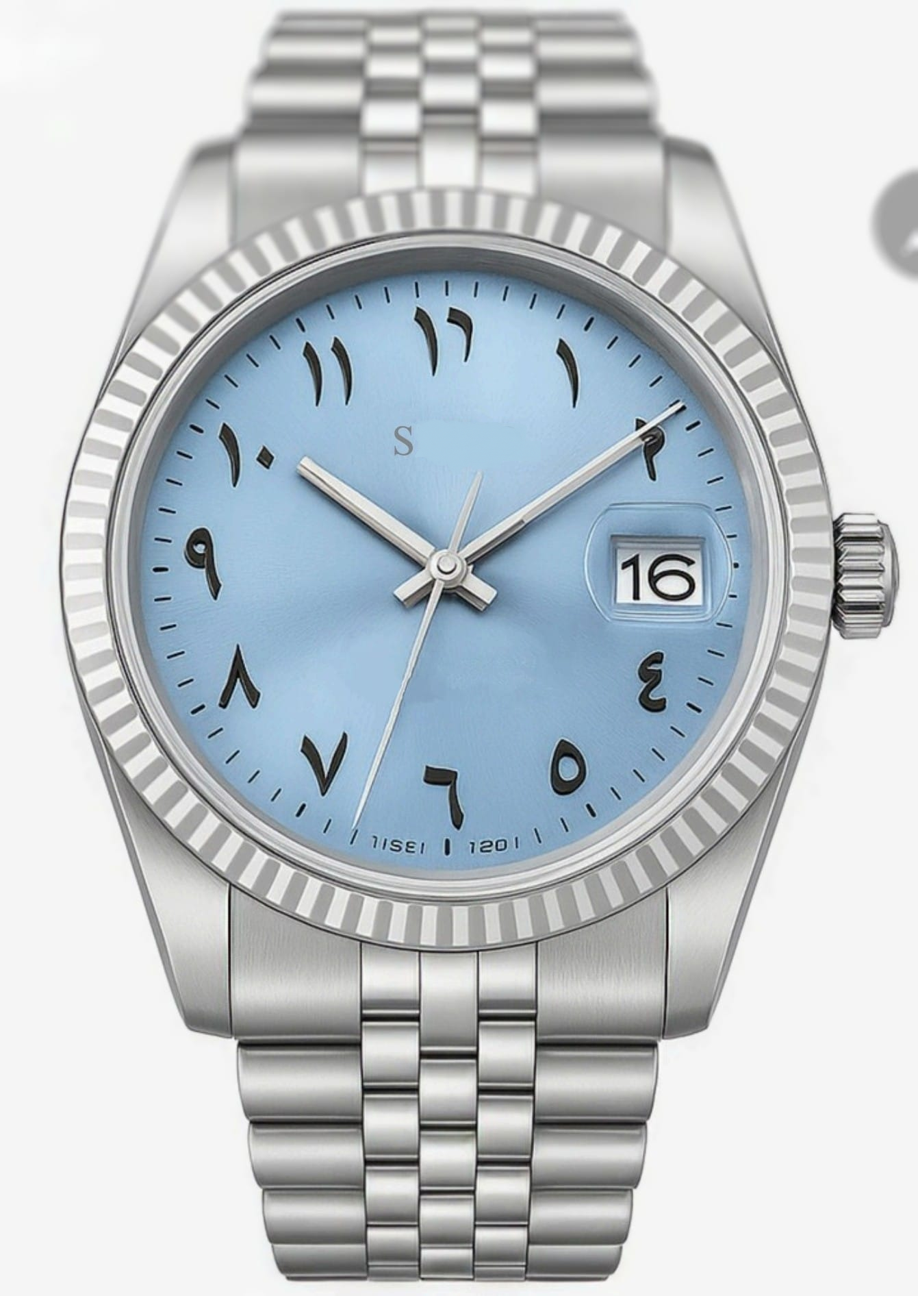 Platinum Arabic Date Just "Seiko Mod"
