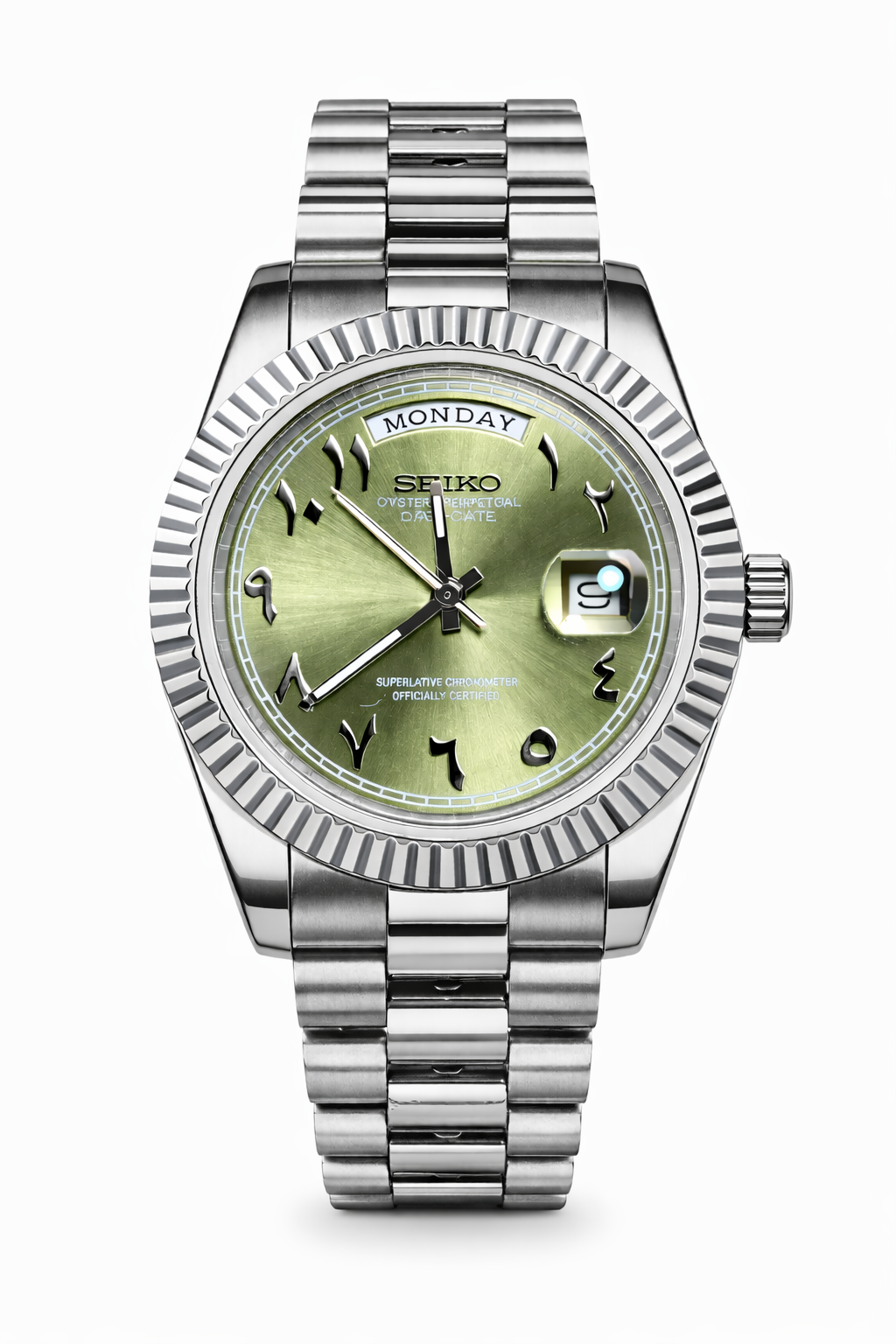 Olive Green Arabic Day Date