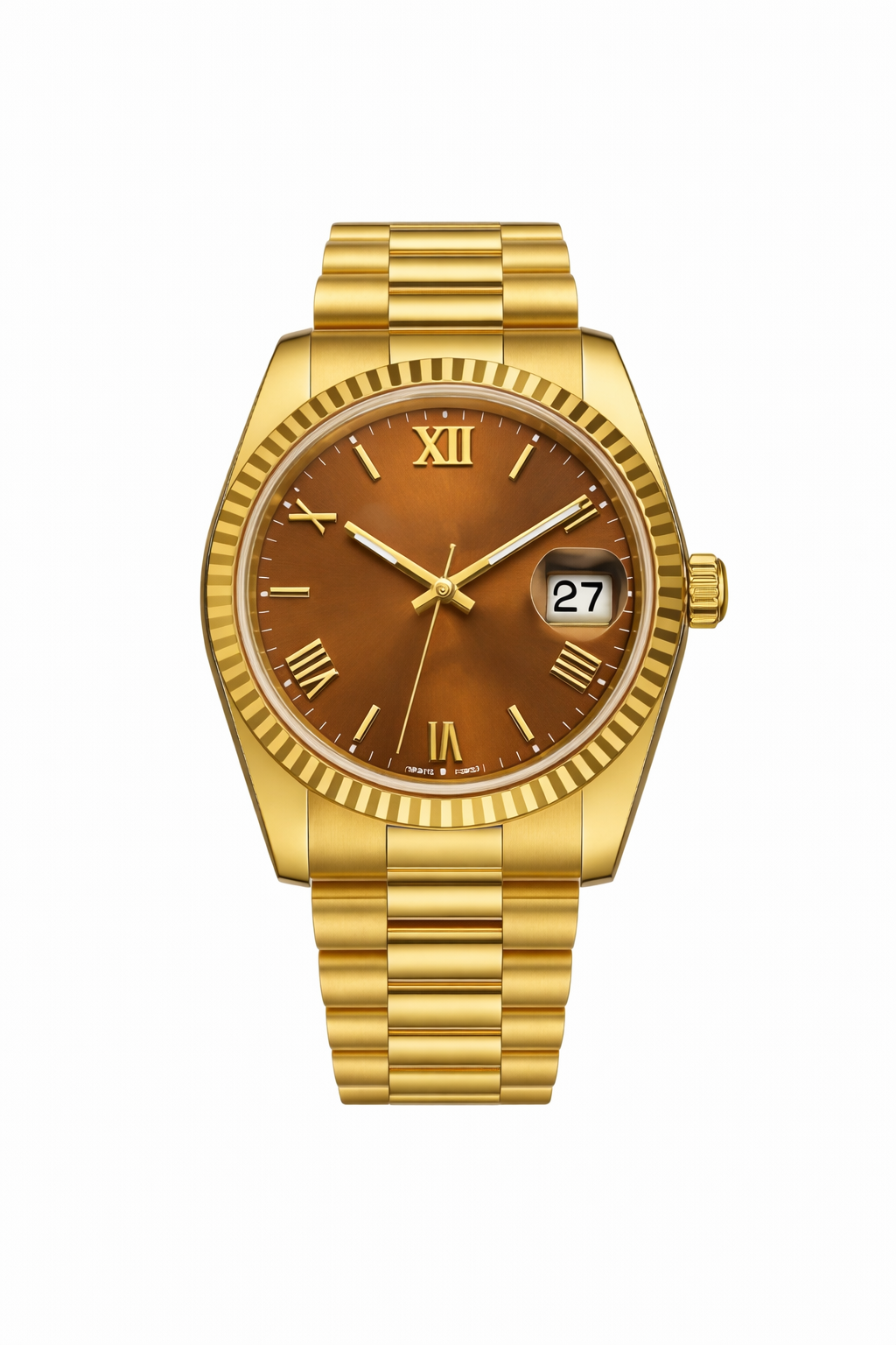 Chocolate Gold Date Just - Wrist Worthy Watches